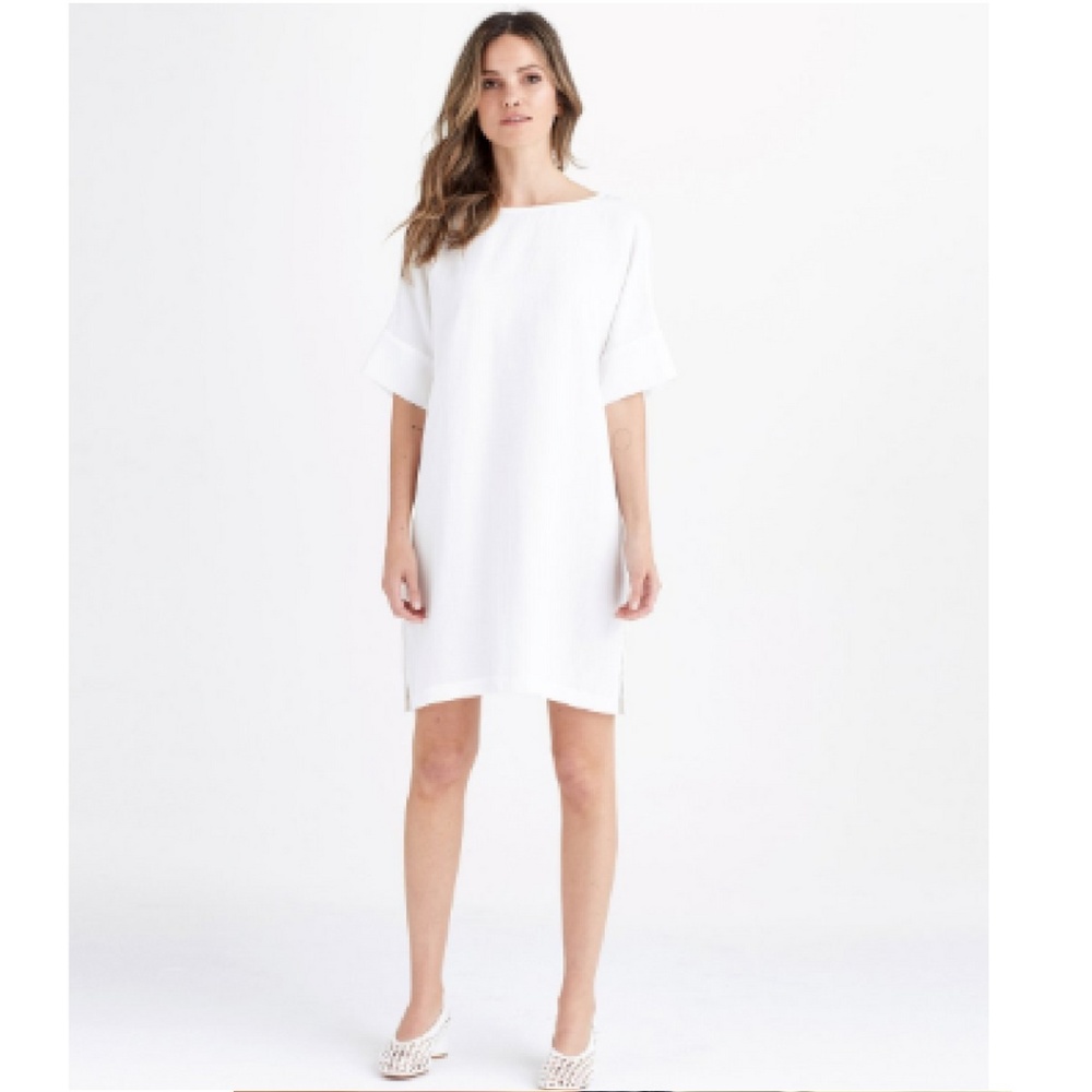 Vetta Capsule Relaxed Tunic, Size Small, White